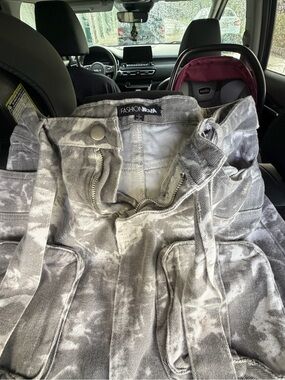 Fashion Nova Lost in A Fog Cargo Maxi Skirt